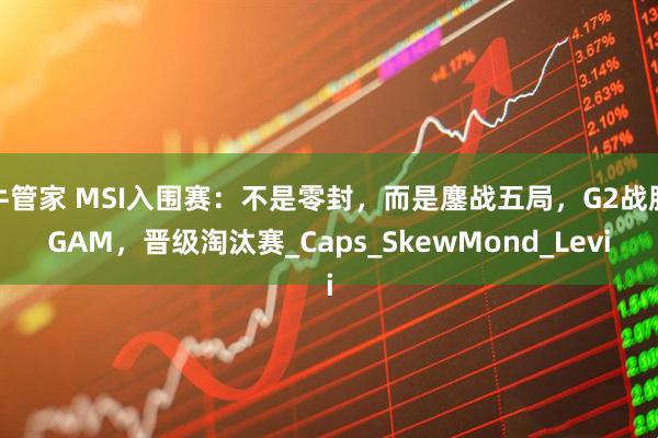 牛管家 MSI入围赛：不是零封，而是鏖战五局，G2战胜GAM，晋级淘汰赛_Caps_SkewMond_Levi