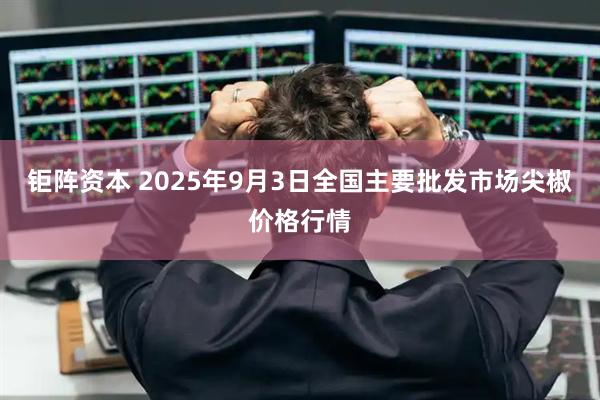 钜阵资本 2025年9月3日全国主要批发市场尖椒价格行情